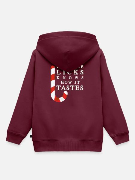 Witziger Weihnachts Spruch - Kinder Premium Organic Hoodie - Burgunderrot