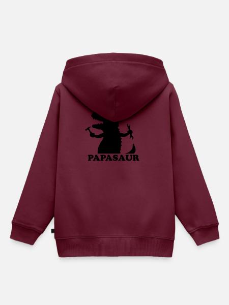 Vatertag Tshirt - Kinder Premium Organic Hoodie - Burgunderrot