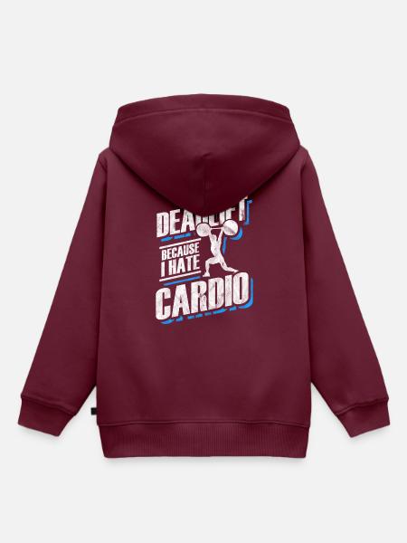 Geschenk für Bodybuilder - Kinder Premium Organic Hoodie - Burgunderrot