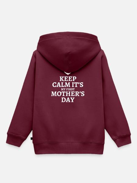 Mothers Day - Kinder Premium Organic Hoodie - Burgunderrot
