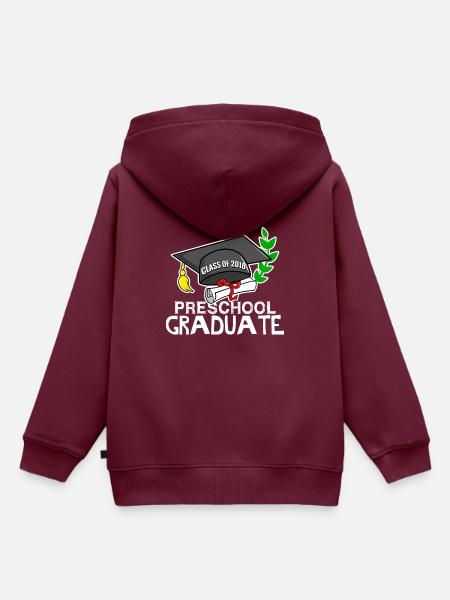 Vorschulabschluss - Klasse 2018 - Kinder Premium Organic Hoodie - Burgunderrot