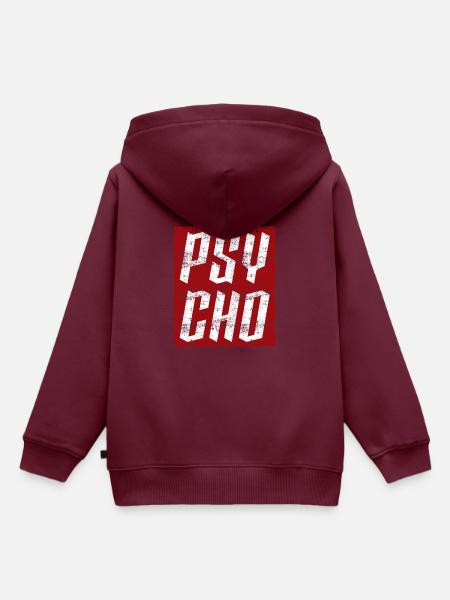 Psycho Entwurf - Kinder Premium Organic Hoodie - Burgunderrot