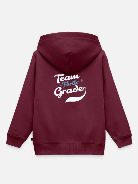 Schule - Kinder Premium Organic Hoodie - Burgunderrot