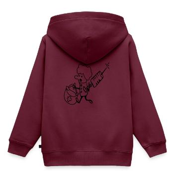 Krankenschwester mit Spritze und Verbandskasten - Kinder Premium Organic Hoodie - Burgunderrot - Hinten - AI Model Kid Female (0cm)