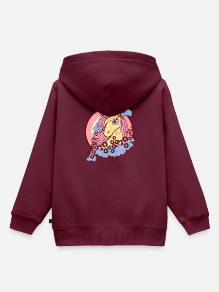 Fabelwesen - Kinder Premium Organic Hoodie - Burgunderrot