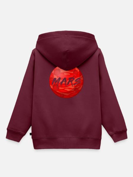 Occupy Mars - Kinder Premium Organic Hoodie - Burgunderrot