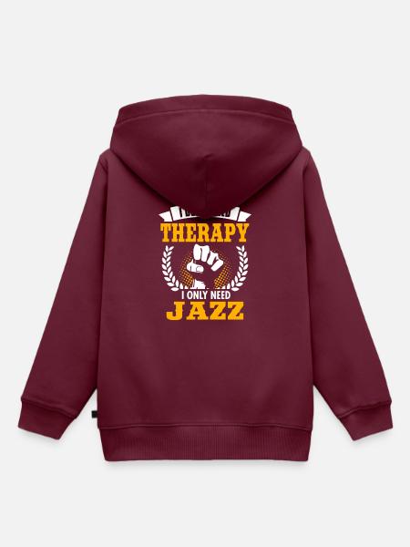 Jazz - Kinder Premium Organic Hoodie - Burgunderrot