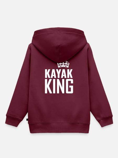 Kayak - Kinder Premium Organic Hoodie - Burgunderrot