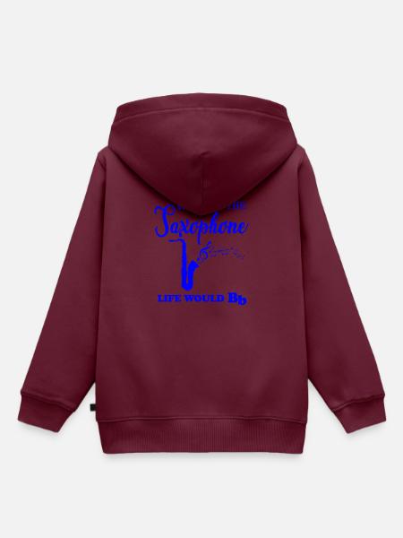 Jazz - Kinder Premium Organic Hoodie - Burgunderrot