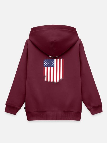 Wähler Nacho - Kinder Premium Organic Hoodie - Burgunderrot
