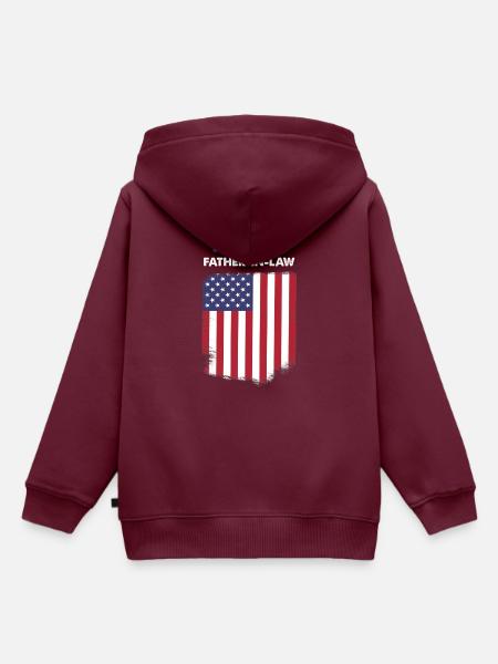 Wähler Schwiegervater - Kinder Premium Organic Hoodie - Burgunderrot