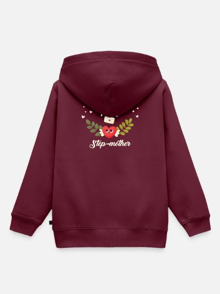 Flirty Stiefmutter - Kinder Premium Organic Hoodie - Burgunderrot