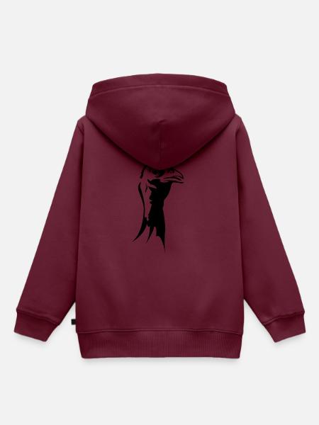 Truthahn - Kinder Premium Organic Hoodie - Burgunderrot