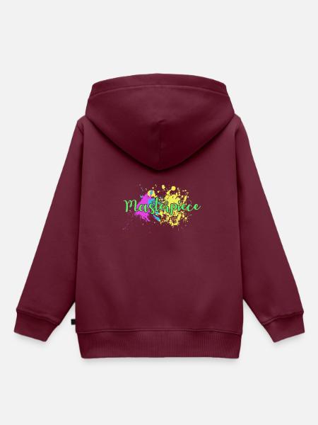Painter masterpiece - Maler Meisterwerk - Kinder Premium Organic Hoodie - Burgunderrot