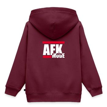 Computer - Kinder Premium Organic Hoodie - Burgunderrot - Hinten - AI Model Kid Female (0cm)