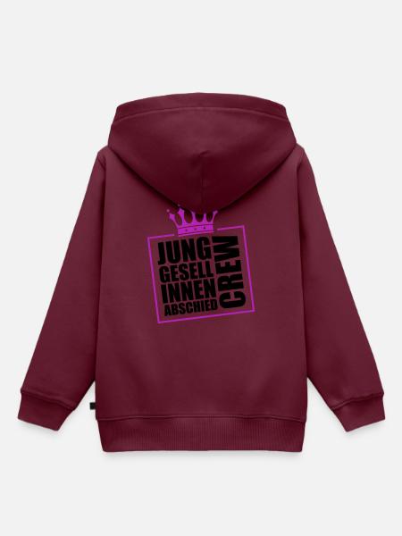 Junggesellinnen Abschied Crew Jga - Kinder Premium Organic Hoodie - Burgunderrot