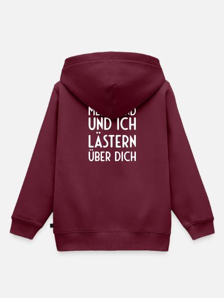 Hund Hundebesitzer Spruch Geschenk - Kinder Premium Organic Hoodie - Burgunderrot