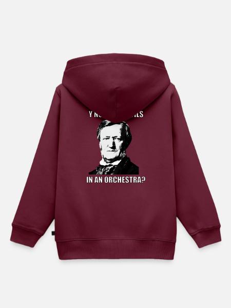Klassische Musik Meme Wagner "Put Anvils" - Kinder Premium Organic Hoodie - Burgunderrot