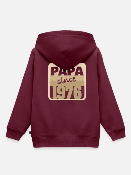 1976 1976 - Kinder Premium Organic Hoodie - Burgunderrot