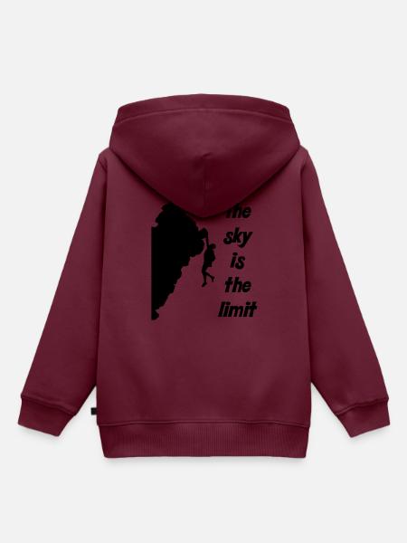 Bergsteigen Extrem - Kinder Premium Organic Hoodie - Burgunderrot