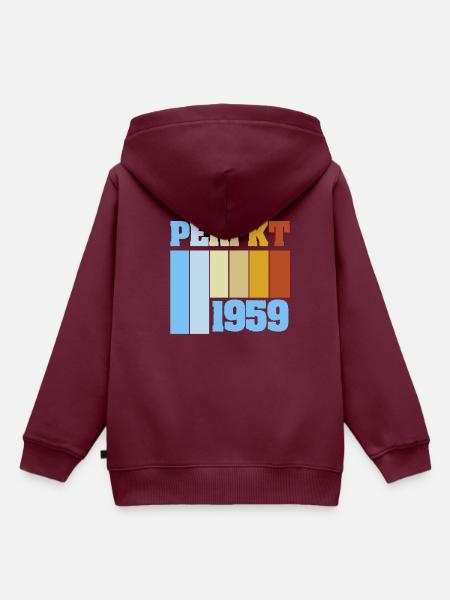 Einzigartig 1959 - Kinder Premium Organic Hoodie - Burgunderrot