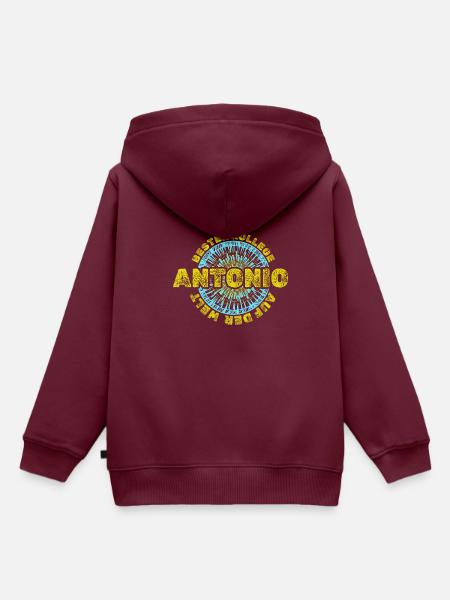Arbeitskollege Antonio - Kinder Premium Organic Hoodie - Burgunderrot