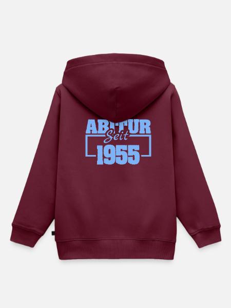 Abiturient 1955 - Kinder Premium Organic Hoodie - Burgunderrot