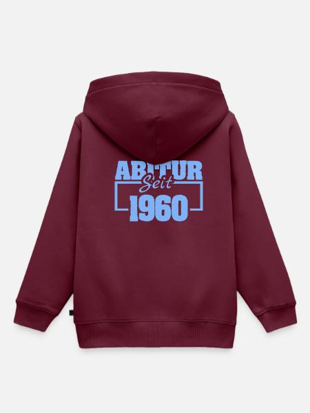 seit 1960 - Kinder Premium Organic Hoodie - Burgunderrot