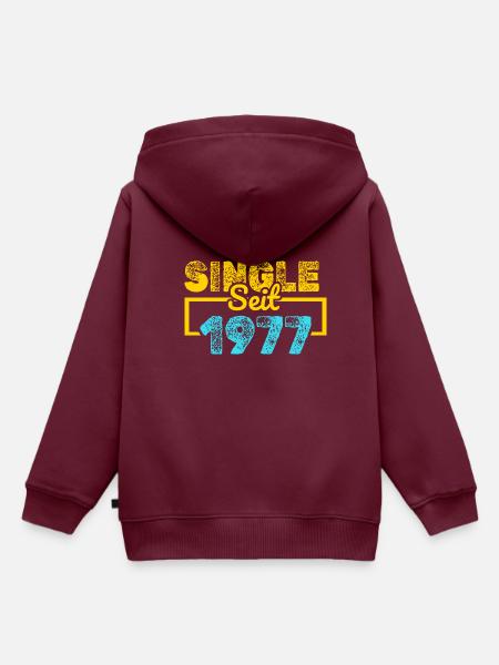 seit 1977 - Kinder Premium Organic Hoodie - Burgunderrot