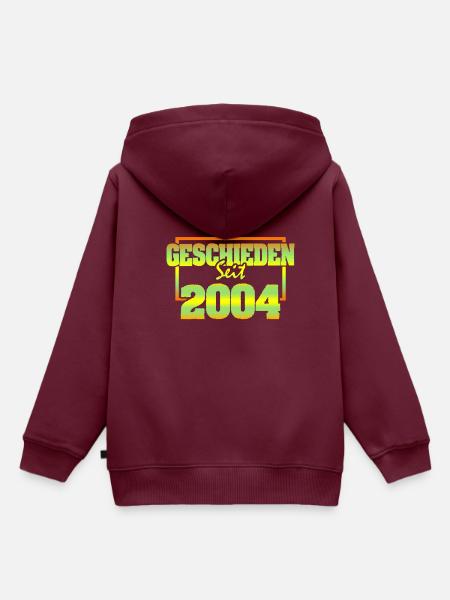 Ehemann 2004 - Kinder Premium Organic Hoodie - Burgunderrot