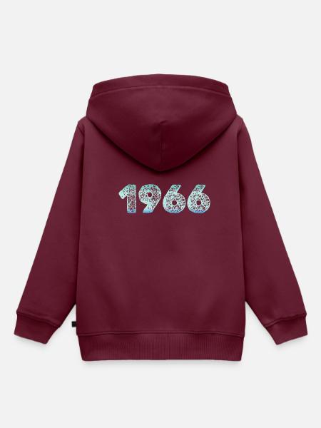 Cold 1966 - Kinder Premium Organic Hoodie - Burgunderrot