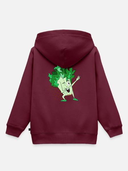 Andy der Endive - Kinder Premium Organic Hoodie - Burgunderrot