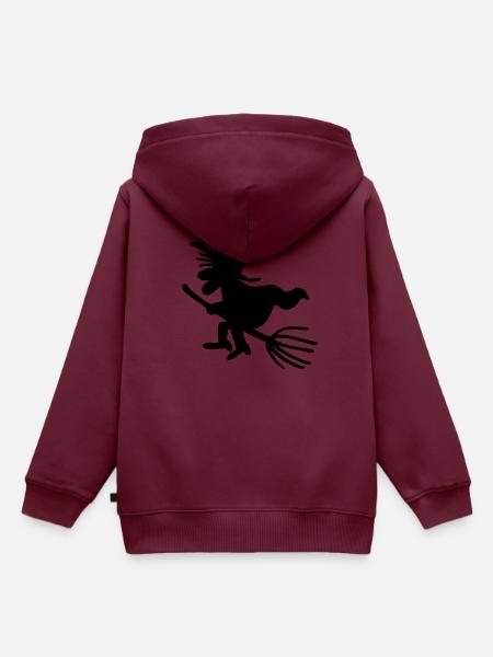 hexe - Kinder Premium Organic Hoodie - Burgunderrot