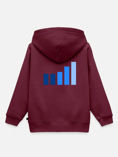 Urban - Kinder Premium Organic Hoodie - Burgunderrot