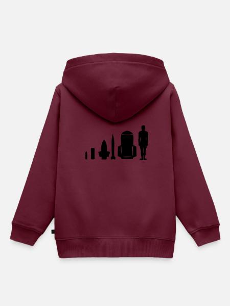 menschliche Bombe - Kinder Premium Organic Hoodie - Burgunderrot