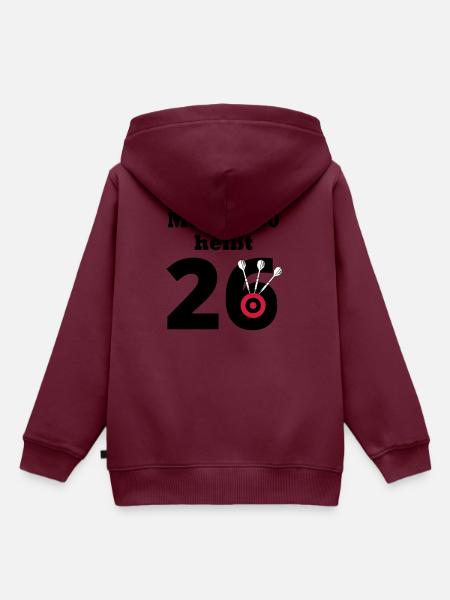 Meine180 heißt 26 - Kinder Premium Organic Hoodie - Burgunderrot