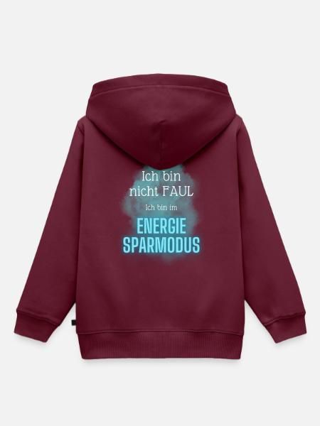 POSITIVE EINSTELLUNG MINDSET Motivation - Kinder Premium Organic Hoodie - Burgunderrot