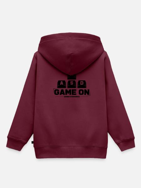 Gaming - Kinder Premium Organic Hoodie - Burgunderrot