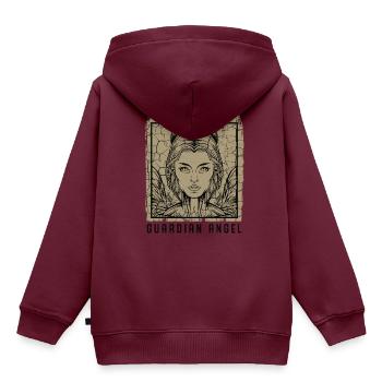 Schutzengel Cherub Seraphin Bote Gottes Geschenk - Kinder Premium Organic Hoodie - Burgunderrot - Hinten - AI Model Kid Female (0cm)