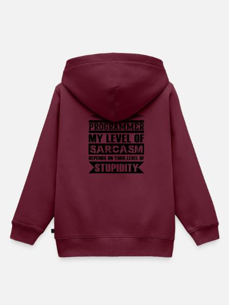 Programmierer - Kinder Premium Organic Hoodie - Burgunderrot