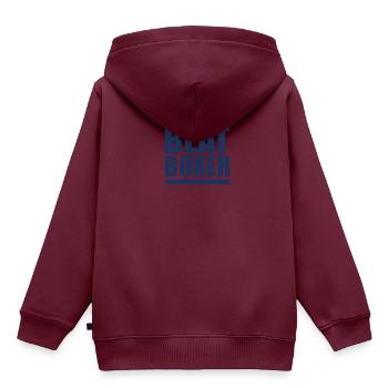 Beat Box Beatboxen Beatboxer Beatbox Musik - Kinder Premium Organic Hoodie - Burgunderrot - Hinten - AI Model Kid Female (0cm)