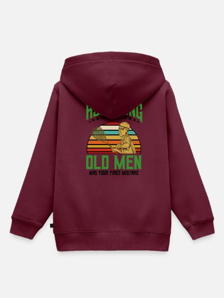 Squash - Kinder Premium Organic Hoodie - Burgunderrot