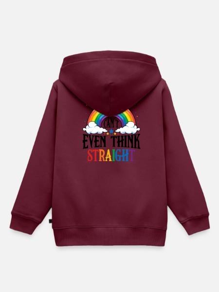 LGBT - Kinder Premium Organic Hoodie - Burgunderrot