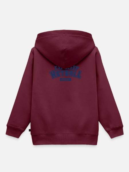 Netzball - Kinder Premium Organic Hoodie - Burgunderrot