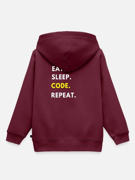 Programmierer - Kinder Premium Organic Hoodie - Burgunderrot