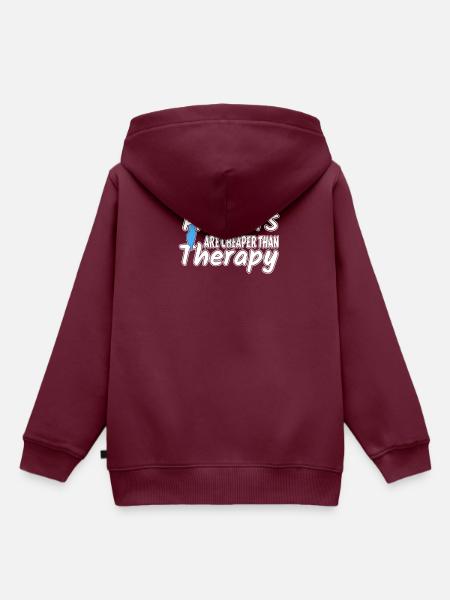 Papagei - Kinder Premium Organic Hoodie - Burgunderrot