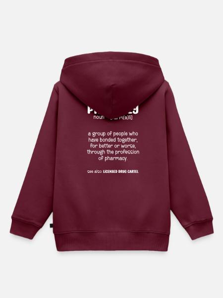 Pharmily Pharmacists Group - Kinder Premium Organic Hoodie - Burgunderrot