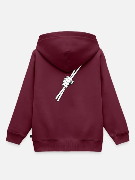 Drumsticks Drums - Kinder Premium Organic Hoodie - Burgunderrot