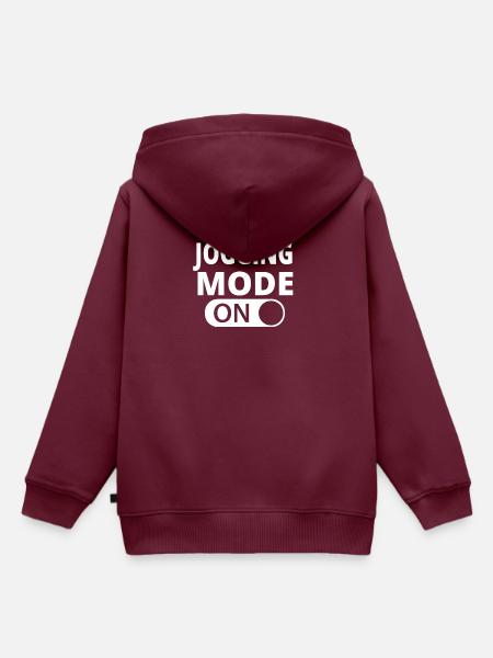 MODE ON JOGGING - Kinder Premium Organic Hoodie - Burgunderrot