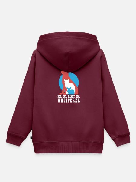 Tierarzt Tierpfleger Geschenkidee - Kinder Premium Organic Hoodie - Burgunderrot